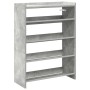 Mueble zapatero madera contrachapada gris hormigón 60x25x81 cm von , Schuhregale und Schuhorganisatoren - Ref: Foro24-859881,...