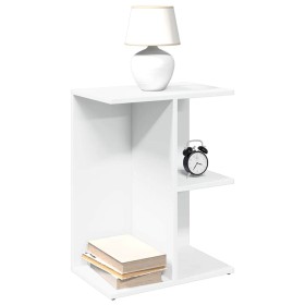 Mesita de noche madera contrachapada blanco 46,5x29x61cm by , Nightstands - Ref: Foro24-858650, Price: 34,58 €, Discount: %