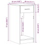 Torre de ordenador con cajón negro 35x45x77 cm von , Schreibtische - Ref: Foro24-858741, Preis: 58,54 €, Rabatt: %