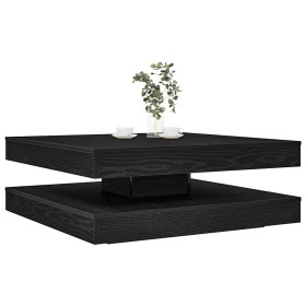 Mesa de centro giratoria 360 grados roble negro 90x90x34,5 cm by , Coffee table - Ref: Foro24-3321352, Price: 168,30 €, Disco...