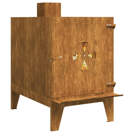 Estufa de camping de acero corten 35x50x60 cm von , Geschirr und Küchenutensilien für Camping - Ref: Foro24-859841, Preis: 53...