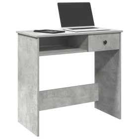 Escritorio de madera contrachapada gris hormigón 80x40x75 cm de , Escritorios - Ref: Foro24-860475, Precio: 62,44 €, Descuent...