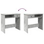 Escritorio de madera contrachapada gris hormigón 80x40x75 cm von , Schreibtische - Ref: Foro24-860475, Preis: 62,44 €, Rabatt: %