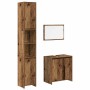 Juego de muebles de baño 3 piezas madera ingeniería envejecida by , Bathroom furniture - Ref: Foro24-3328565, Price: 163,22 €...