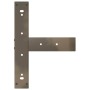 Patas de mesa bar forma T 2 uds acero natural 50x35x(90-91) cm de , Patas para mesas - Ref: Foro24-4013079, Precio: 133,34 €,...