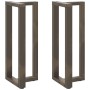 Patas mesa bar forma T 2 uds acero natural 50x35x(100-101) cm von , Tischbeine - Ref: Foro24-4013091, Preis: 159,26 €, Rabatt: %
