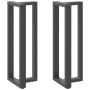 Patas mesa bar forma T 2 uds acero antracita 40x35x(110-111)cm de , Patas para mesas - Ref: Foro24-4013098, Precio: 141,33 €,...