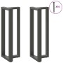 Patas mesa bar forma T 2 uds acero antracita 40x35x(110-111)cm de , Patas para mesas - Ref: Foro24-4013098, Precio: 141,33 €,...