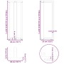 Patas mesa bar forma T 2 uds acero antracita 40x35x(110-111)cm de , Patas para mesas - Ref: Foro24-4013098, Precio: 141,33 €,...