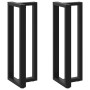 Patas de mesa bar forma T 2 uds acero negro 50x35x(110-111) cm by , Table legs - Ref: Foro24-4013100, Price: 158,40 €, Discou...