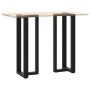 Patas de mesa bar forma T 2 uds acero negro 50x35x(110-111) cm by , Table legs - Ref: Foro24-4013100, Price: 158,40 €, Discou...
