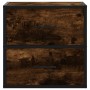 Mesitas de noche pared 2 uds color roble ahumado 40x31x39,5 cm de , Mesitas de noche - Ref: Foro24-848729, Precio: 78,93 €, D...
