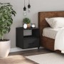 Mesita de noche de pared negra 40x31x39,5 cm de , Mesitas de noche - Ref: Foro24-848734, Precio: 42,53 €, Descuento: %