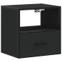 Mesita de noche de pared negra 40x31x39,5 cm de , Mesitas de noche - Ref: Foro24-848734, Precio: 42,53 €, Descuento: %