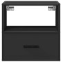 Mesita de noche de pared negra 40x31x39,5 cm de , Mesitas de noche - Ref: Foro24-848734, Precio: 42,53 €, Descuento: %