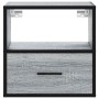 Mesitas de noche de pared 2 unidades gris sonoma 40x31x39,5 cm by , Nightstands - Ref: Foro24-848741, Price: 70,43 €, Discoun...