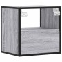 Mesitas de noche de pared 2 unidades gris sonoma 40x31x39,5 cm by , Nightstands - Ref: Foro24-848741, Price: 70,43 €, Discoun...