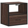 Mesitas de noche pared 2 uds color roble marrón 40x31x39,5 cm von , Nachttische - Ref: Foro24-848743, Preis: 70,43 €, Rabatt: %
