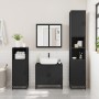Armario de baño con espejo madera ingeniería negro 65x20x60 cm by , bathroom vanities - Ref: Foro24-849254, Price: 85,68 €, D...