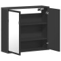 Armario de baño con espejo madera ingeniería negro 65x20x60 cm by , bathroom vanities - Ref: Foro24-849254, Price: 85,68 €, D...