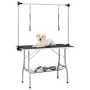 Adjustable grooming table for dogs with 2 loops and basket by vidaXL, Pet hygiene products - Ref: Foro24-171070, Price: 141,8...