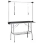 Adjustable grooming table for dogs with 2 loops and basket by vidaXL, Pet hygiene products - Ref: Foro24-171070, Price: 141,8...