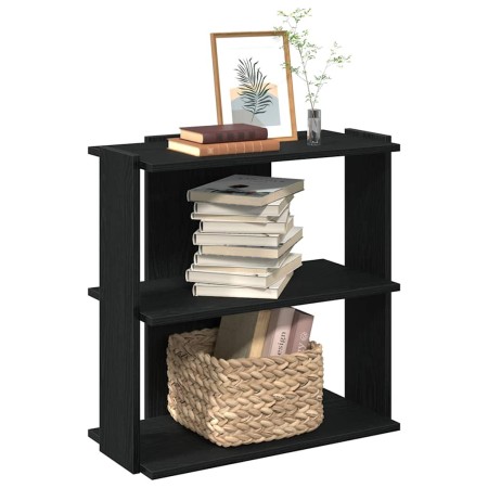 Librería de 3 estantes madera de ingeniería negro 60x30x60 cm by , Bookcases and shelves - Ref: Foro24-860248, Price: 39,65 €...