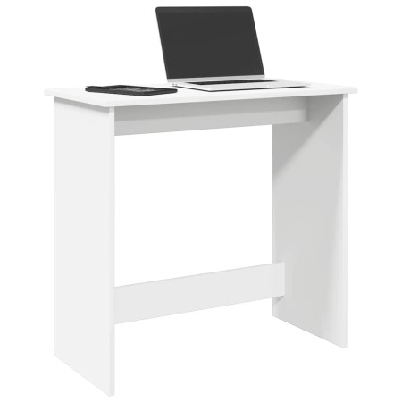 Escritorio de madera contrachapada blanco 80x40x75 cm de , Escritorios - Ref: Foro24-860454, Precio: 44,27 €, Descuento: %
