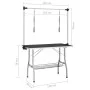 Adjustable grooming table for dogs with 2 loops and basket by vidaXL, Pet hygiene products - Ref: Foro24-171070, Price: 141,8...