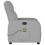 Sillón reclinable de masaje eléctrico tela gris nube by , Armchairs - Ref: Foro24-3302971, Price: 244,21 €, Discount: %