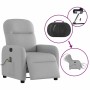 Sillón reclinable de masaje eléctrico tela gris nube by , Armchairs - Ref: Foro24-3302971, Price: 244,21 €, Discount: %
