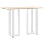 Patas de mesa bar forma T 2 uds acero blanco 40x35x(100-101) cm by , Table legs - Ref: Foro24-4013085, Price: 136,19 €, Disco...