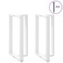 Patas de mesa bar forma T 2 uds acero blanco 60x35x(100-101) cm by , Table legs - Ref: Foro24-4013093, Price: 143,45 €, Disco...