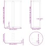 Patas de mesa bar forma T 2 uds acero blanco 60x35x(100-101) cm by , Table legs - Ref: Foro24-4013093, Price: 143,45 €, Disco...