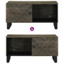 Mesa de centro madera maciza de mango negra 80x50x40 cm by , Coffee table - Ref: Foro24-4017688, Price: 99,11 €, Discount: %