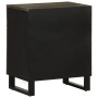 Mesita de noche madera maciza de mango negra 50x33x60 cm de , Mesitas de noche - Ref: Foro24-4017695, Precio: 82,92 €, Descue...