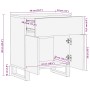 Mesita de noche madera maciza de mango negra 50x33x60 cm de , Mesitas de noche - Ref: Foro24-4017695, Precio: 82,92 €, Descue...