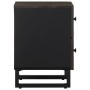 Mesitas de noche 2 uds madera maciza de mango negro 40x33x46 cm de , Mesitas de noche - Ref: Foro24-4017683, Precio: 140,84 €...