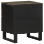 Mesitas de noche 2 uds madera maciza de mango negro 40x33x46 cm de , Mesitas de noche - Ref: Foro24-4017683, Precio: 140,84 €...