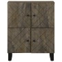 Aparador negro 60x33x75 cm madera maciza mango by , CD and DVD storage - Ref: Foro24-4017710, Price: 108,25 €, Discount: %