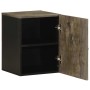 Mueble de baño de pared de madera maciza mango negro 38x33x48cm von , Badezimmermöbel - Ref: Foro24-4017704, Preis: 63,50 €, ...