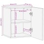 Mueble de baño de pared de madera maciza mango negro 38x33x48cm von , Badezimmermöbel - Ref: Foro24-4017704, Preis: 63,50 €, ...
