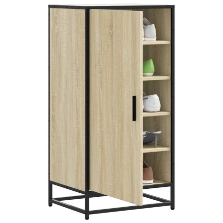 Mueble zapatero madera contrachapada roble sonoma 48x38x97,5 cm by , Shoe racks and shoe organizers - Ref: Foro24-849200, Pri...