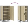 Mueble zapatero madera contrachapada roble sonoma 48x38x97,5 cm by , Shoe racks and shoe organizers - Ref: Foro24-849200, Pri...