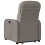 Sillón eléctrico reclinable elevable de tela gris taupe by , Armchairs - Ref: Foro24-3302999, Price: 305,36 €, Discount: %