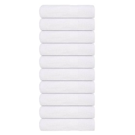 Toallas de invitados 10 uds 100% algodón blanco 70x140cm 360gsm by , Towels - Ref: Foro24-136655, Price: 92,84 €, Discount: %