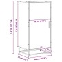 Mueble zapatero de madera de ingeniería negro 48x38x97,5 cm von , Schuhregale und Schuhorganisatoren - Ref: Foro24-849199, Pr...
