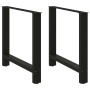 Patas de mesa de centro acero negro 2 uds 70x(72-73) cm by , Table legs - Ref: Foro24-4013308, Price: 77,14 €, Discount: %