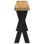 Mesa consola NOAIN patas en X madera maciza pino 120x30x75 cm by , console tables - Ref: Foro24-4100037, Price: 91,78 €, Disc...