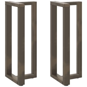 Patas mesa bar forma T 2 uds acero natural 40x35x(100-101) cm von , Tischbeine - Ref: Foro24-4013087, Preis: 149,05 €, Rabatt: %